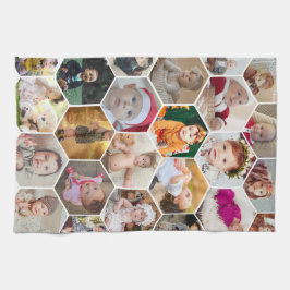 Paño De Cocina Collage de fotos Hexagon