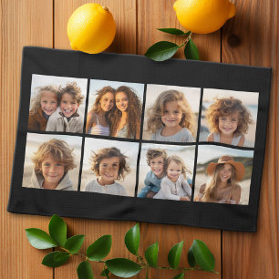 Paño De Cocina Collage de fotos personalizado con fotos cuadradas