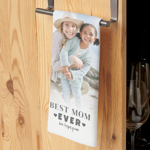 Paño De Cocina Collage de Fotos Personalizado para Mamá