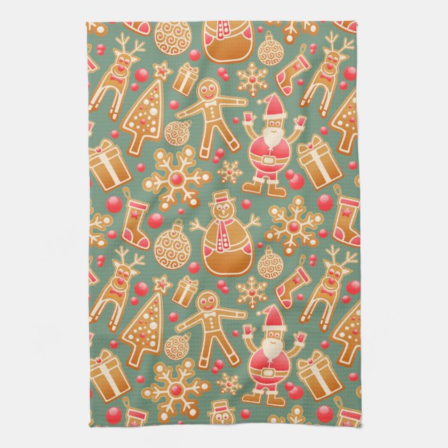 Paño De Cocina Collage de navidades (Vertical)