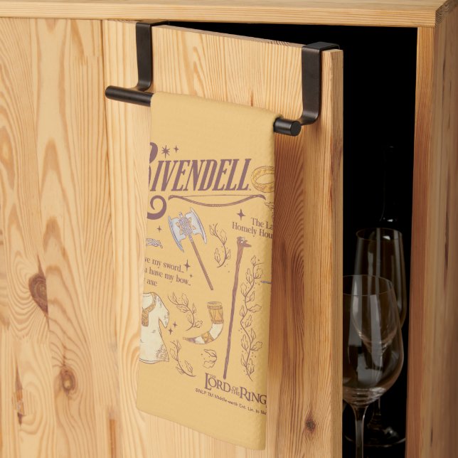 Paño De Cocina Collage Gráfico de Acuarela RIVENDELL™ (Pliegue de tercios)