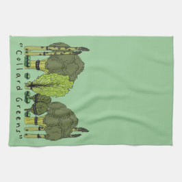 Paño De Cocina Collard Greens de núcleo duro