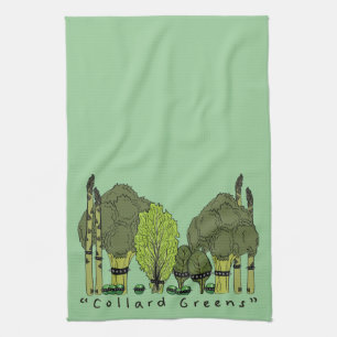 Paño De Cocina Collard Greens de núcleo duro