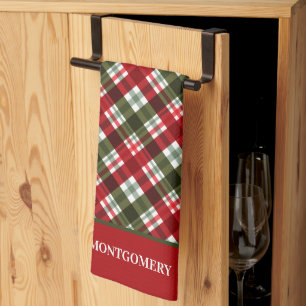 Paño De Cocina Colocación de Navidades de nombre familiar 