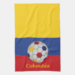 Paño De Cocina Colombia Soccer Poster