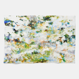 Paño De Cocina Color del agua, arte de diseño gráfico rústico gra