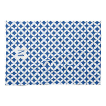 Color del personalizado de monograma de patrón de