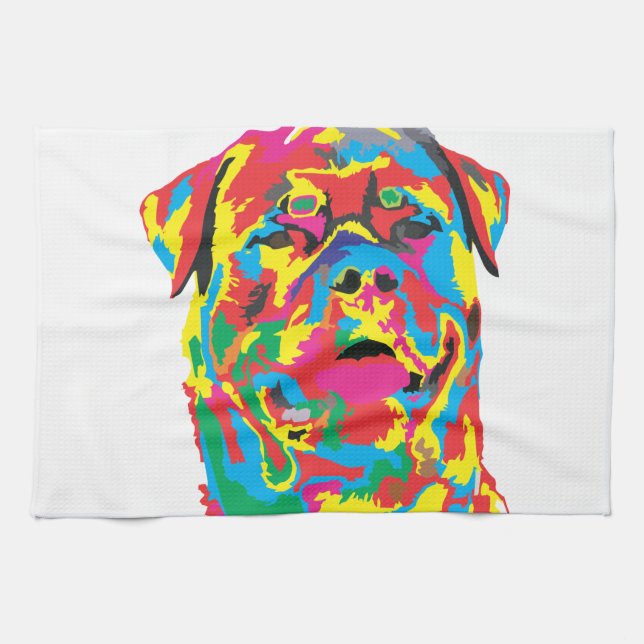 Paño De Cocina color rottweiler (Horizontal)