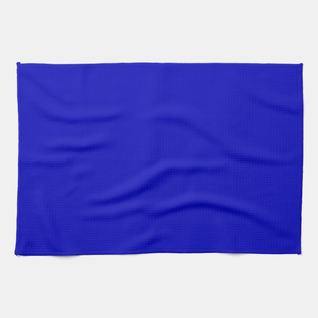 Paño De Cocina Color Sólido Azul Cobalto (Horizontal)