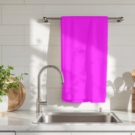 Paño De Cocina Color Sólido Fucsia | Clásico Elegante