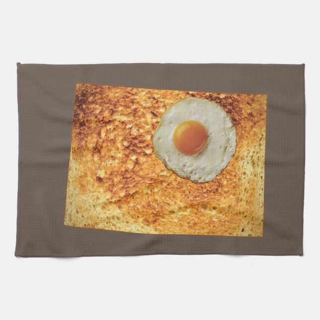 Paño De Cocina Colorado Toast & Egg (Horizontal)