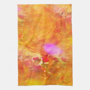 Paño De Cocina coloree el amarillo inconsútil del fondo del arte,