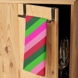 Paño De Cocina Colores contemporáneos rayas de Navidad 