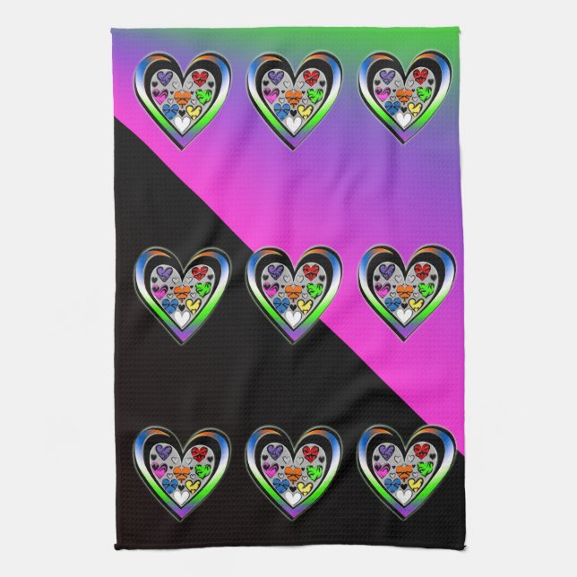 Paño De Cocina Colores de amor (Vertical)