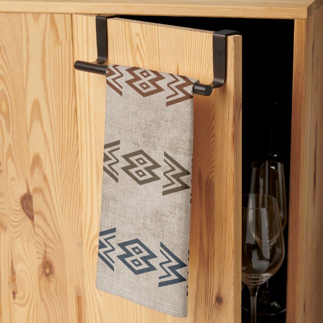 Paño De Cocina Colores de barro simple (Pliegue de tercios)