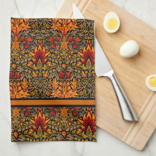 Paño De Cocina Colores de otoño sobre saturados de William Morris