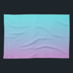 Paño De Cocina Colores de sirena gradiente rosa morado aqua oscur<br><div class="desc">Colores de sirena gradiente color rosa morado aqua oscuro accesorios para el hogar. Accesorios de habitación de colores de la sirena</div>