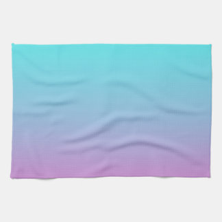 Paño De Cocina Colores de sirena gradiente rosa morado aqua oscur
