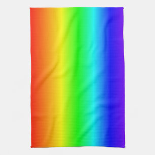 Paño De Cocina Colores felices Gradiente de arco iris Patrón ray