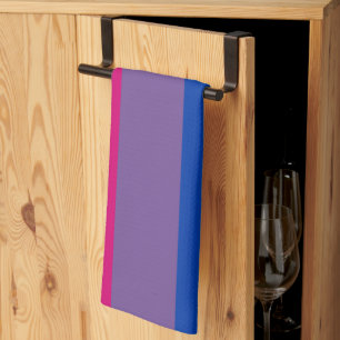 Paño De Cocina Colores magenta de la bandera del orgullo bisexual