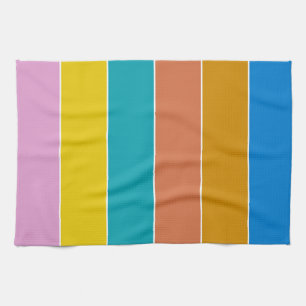 Paño De Cocina Colores tropicales a rayas de Bonaire