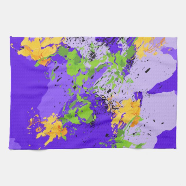Paño De Cocina Colorful abstract energy wave (Horizontal)