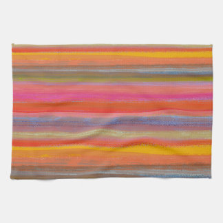 Paño De Cocina Colorful Charcoal Boho Stripes