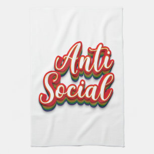 Paño De Cocina Coloridamente anti-social