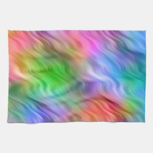Paño De Cocina Coloridas flores silvestres textura ondulada