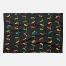 Paño De Cocina Coloridas Navidades Luces de cadena | Fiesta Rusa