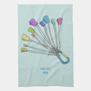 Paño De Cocina Colorido conjunto de frutos de roca trepadores