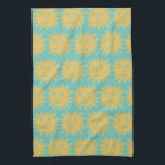 Paño De Cocina Colorido patrón amarillo de sol moderno<br><div class="desc">Decoren su cocina con esta toalla de arte de sol. ¡Hace que el hogar sea un gran placer,  un cumpleaños o un regalo de boda! Puede personalizar y agregar texto también. Revisa mi tienda por muchos más colores y patrones!</div>