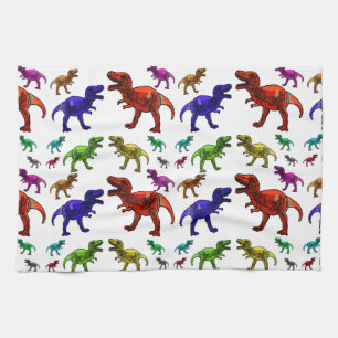 Paño De Cocina Colorido T-Rex