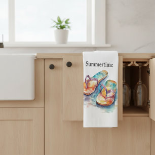 Paño De Cocina coloridos flops de labios acuáticos personalizable