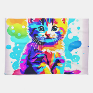 Paño De Cocina Colorous Kitty Splash