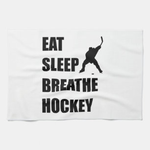 Paño De Cocina Coma el sueño respiran hockey