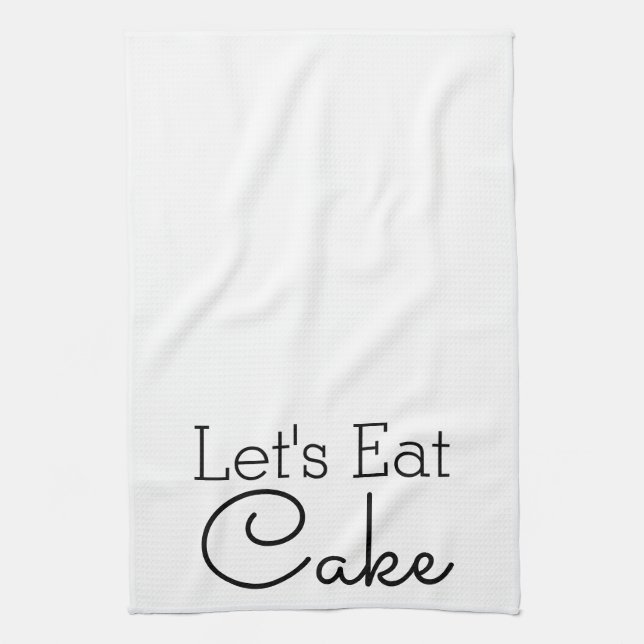 Paño De Cocina Comamos el guión de pastel (Vertical)