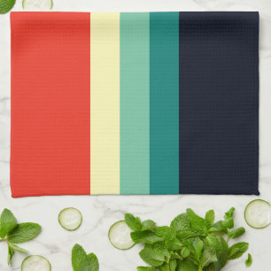 Paño De Cocina Combo de cinco colores - Rojo amarillo verde azul