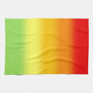 Paño De Cocina Combo verde amarillo Naranja rojo