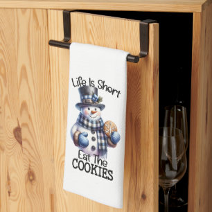 Paño De Cocina Come a los muñecos de nieve