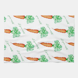 Paño De Cocina Come Zanahorias Acuarela