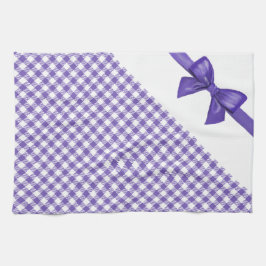 Paño De Cocina Comedia culinaria encantadora: La Vichy púrpura