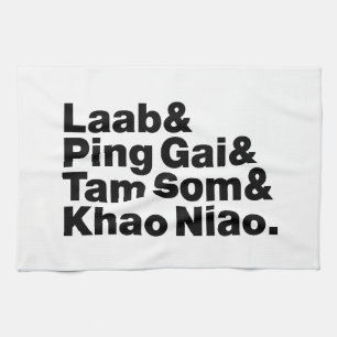 Paño De Cocina Comida callejera de Laotian