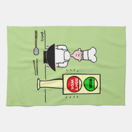 Paño De Cocina Comida china divertida provoca Personalizado de wo