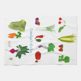 Paño De Cocina Comida feliz personalizada