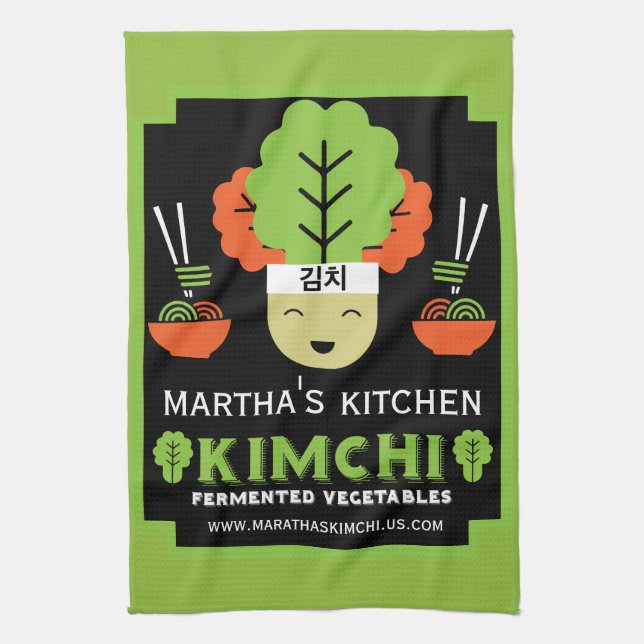 Paño De Cocina Comida hecha en casa de cocina Kimchi (Vertical)