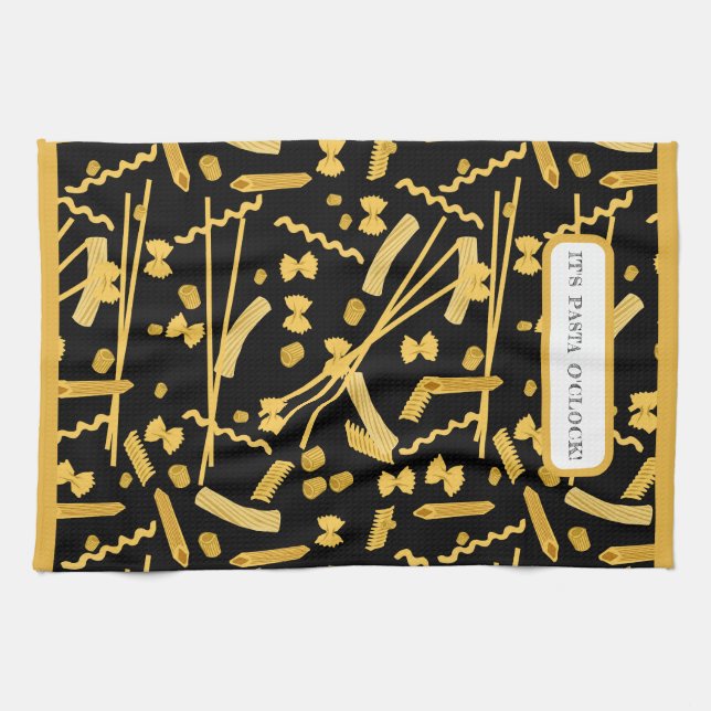 Paño De Cocina Comida italiana, patrón de pasta (Horizontal)