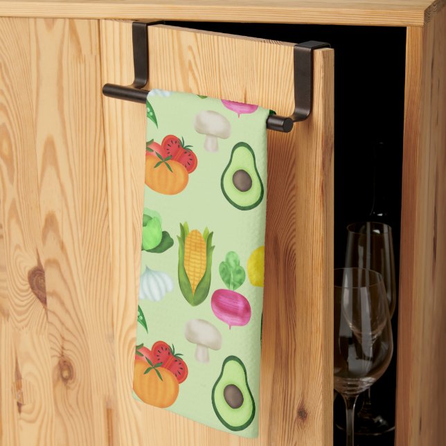 Paño De Cocina Comidas Saludables (Pliegue de tercios)
