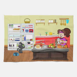 Paño De Cocina Compañeros de desayuno