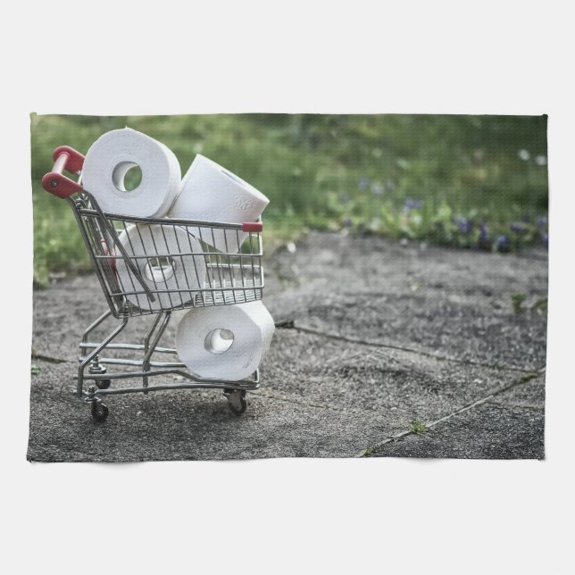 Paño De Cocina Compras de papel higiénico Covid (Horizontal)